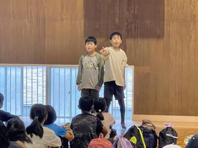 立派なあいさつでした